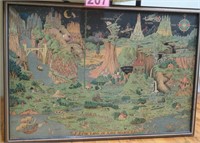 Vintage Framed "The Land Of Make Believe" 26x37