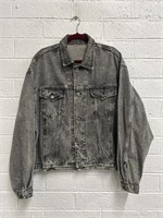 Back to the Future Relief Gray Denim Jacket (XL)