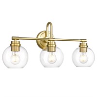 AKEZON Gold Bathroom Light Fixtures, Brushed Gold