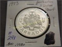 1973 $5 Barbados Proof Coin