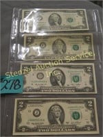 (2) 1995, 2009, 2003A $2 Federal Reserve Notes