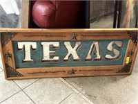 LARGE RUSTIC TEXAS WALL DECOR SIGN