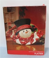 "Let It Snow" Collection Platter - in Box