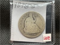 1876-S SEATED HALF DOLLAR