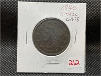 1840 LARGE CENT