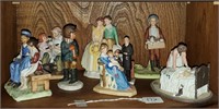 8 Norman Rockwell Ceramic Statues