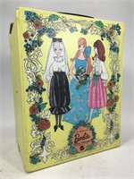 Vintage Barbie case with contents