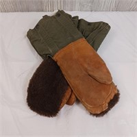 Vintage Military Winter Gloves