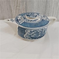 Currier & Ives Royal China Teapot