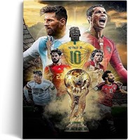 World Cup Soccer Star Poster Ronaldo Messi