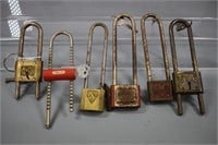 (6) Vintage Bicycle Locks W/ KEYS