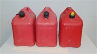 (3) 5 gal. Gas Cans