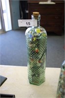 BOTTLE OF ANTIQUE MARBLES