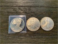 (3) 2000 Silver Dollar