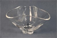 Steuben Art Glass Trefoil Bowl