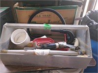 Tool Box  w/ Air Needle Scaler,- C Clamps, Heater