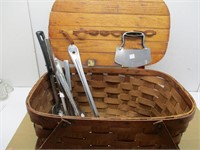 Old Picinic Basket & Misc Items