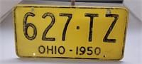 1950 Ohio License Plate
