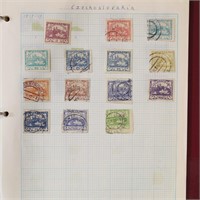 Czechoslovakia Stamps in Album Used
