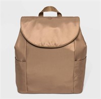 Desert Tan Magnetic Closure Flap Backpack