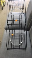 Metal stand. ??  Multi level.