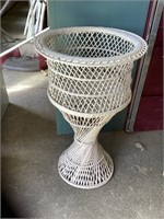 Large wicker plant stand