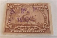 1/4 Cent US Inter Revenue Proprietary Stamp