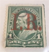 1894 1 Cent Franklin US Postage Stamp