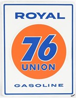 UNION 76 ROYAL PORCELAIN GAS PUMP PLATE