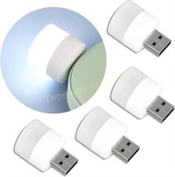 Set of 4 USB Mini LED Bulb  Warm White