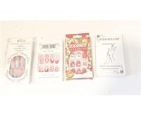 4 pk assorted length & style of press on nails