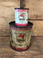 2 x Gargoyle Vacuum Oil Co Grease Tins