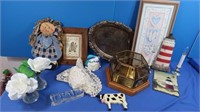 Decor Lot-Battery Candles, Prints & More