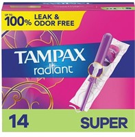 TAMPAX Radiant Tampons Unscented 14ct