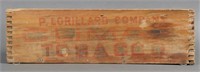 Vintage Glimax Tobacco Wooden Crate