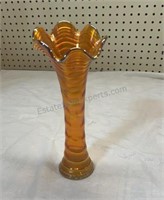 10 1/2 inch Carnival Glass Vase