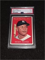 1961 Topps Mickey Mantle PSA 3.5 Most Valuable Pla