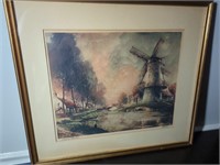 Mettel Vintage Print "Canal In Flanders" s