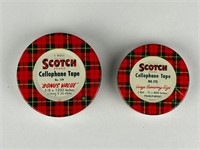 Vintage Scotch 3M tape advertising tins