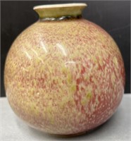 Chinese Speckled Oxblood Vase 6 Character Mark