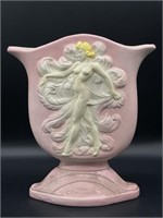 Large C. Romanelli Nude Woman Vase (crazing