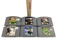 Nintendo 64 games:  Madden Football 64, G-4 Wave