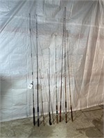 5 miscellaneous fishing rods
