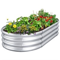 WFF9348  Livhil Galvanized Raised Garden Bed 4ft