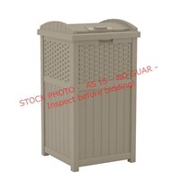 Suncast 33 Gallon Trash Hideaway Taupe