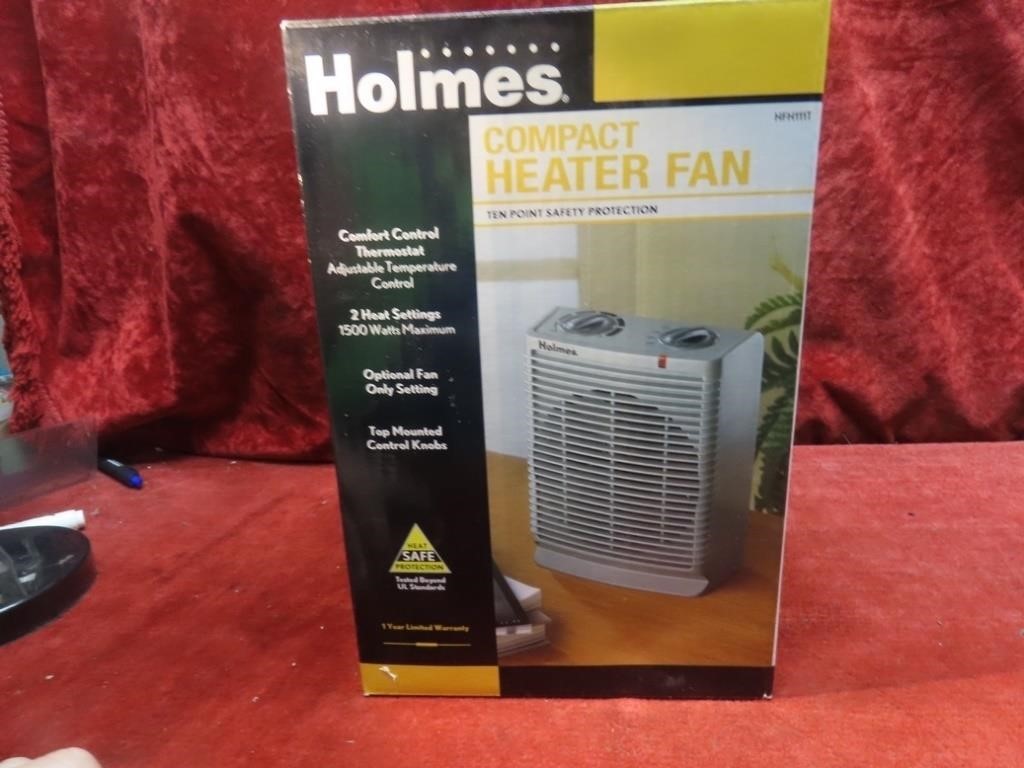 Holmes compact heater fan. w/box.