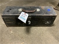 Vintage John Deere Tool Box Filled with Tools