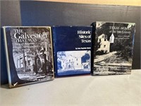 3 PC FIRST EDITIONS TEXAS HISTORY HB COFFEE