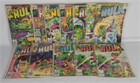 12 Incredible Hulk Comics #213-47 Incomplete
