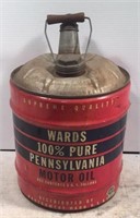 Wards Motor Oil Can